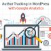 author tracking wordpress google analytics