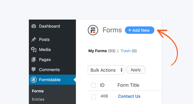 How to Create Multi-Step Forms for Your Website? Formidable add new form