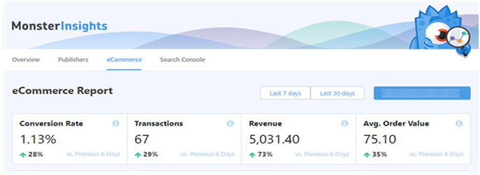 How to Add Google Analytics in WooCommerce? monsterinsights ecommerce report