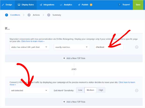 spin to win campaign display rules