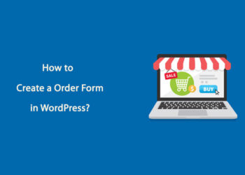 how to create a order form in wordpress